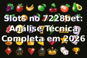 Slots no 7228bet: Análise Técnica Completa em 2026 🎰
