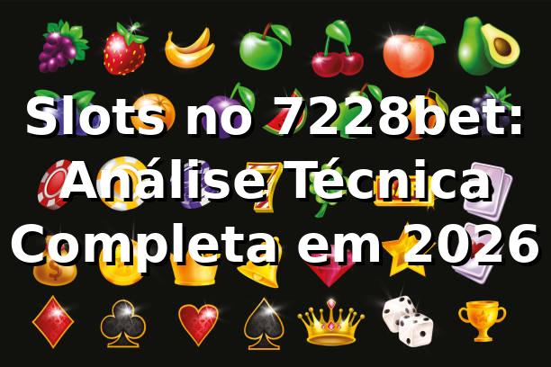 Slots no 7228bet: Análise Técnica Completa em 2026 🎰